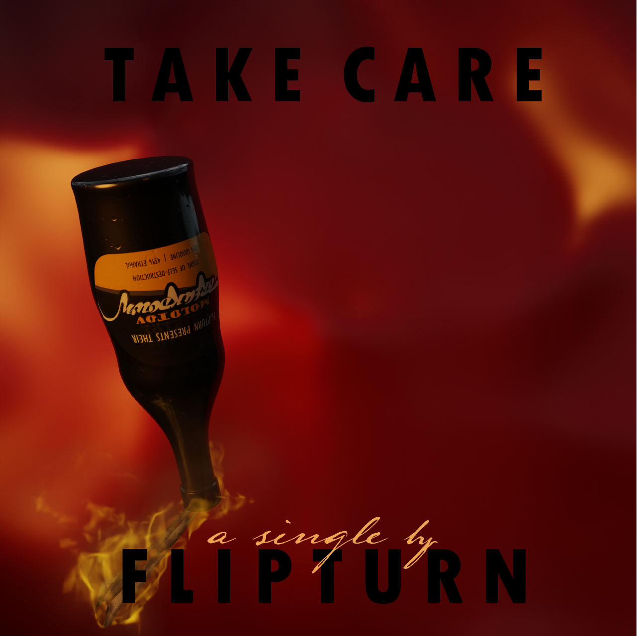 molotov cocktail album cover for flipturn